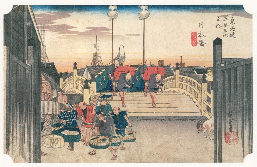 Ukiyo-e Nihonbashi in Edo