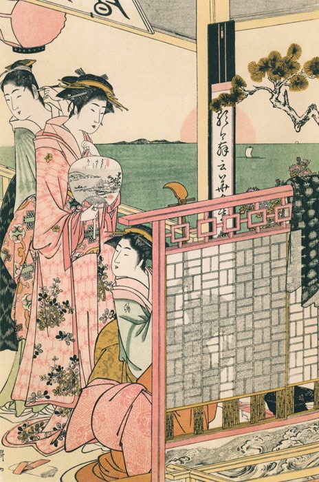 Ukiyo-e drawn by Utamaro